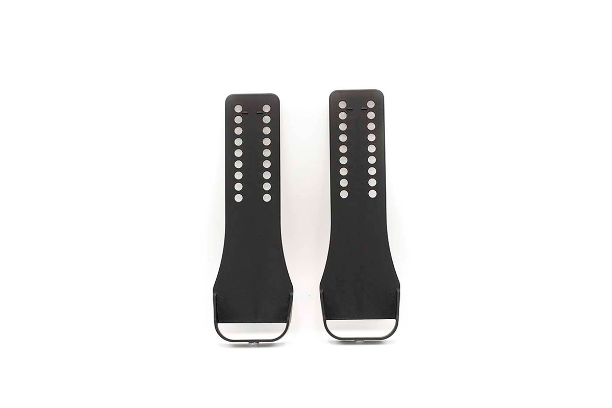 WaterRower Metallic M1 Dual Pin Adjust Footpad Set
